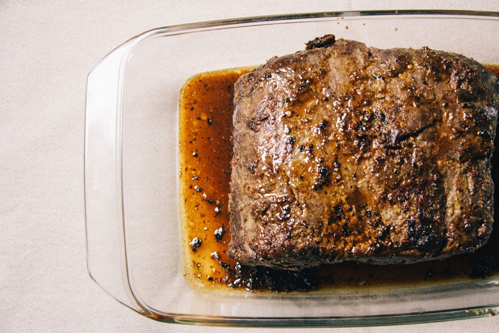 rückwärtsgebratenes Roastbeef