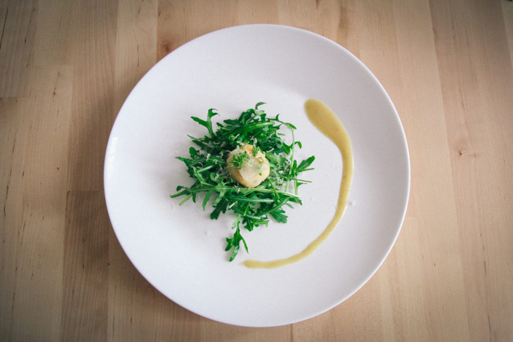 Polentaknöderl mit Prosciutto