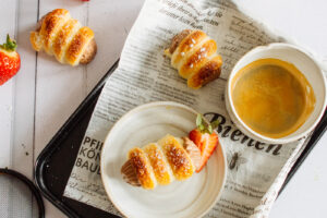 Schaumrolle mit Schoko-Kaffeemousse