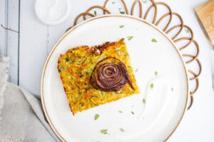 Zucchinipuffer vom Blech