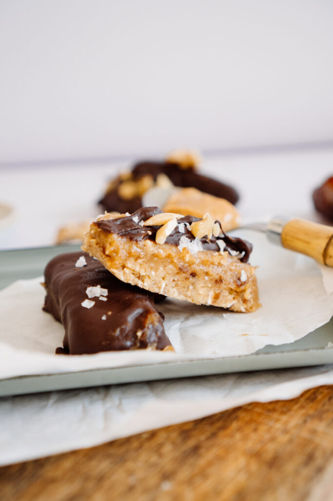 Gesunde Snickers vegan