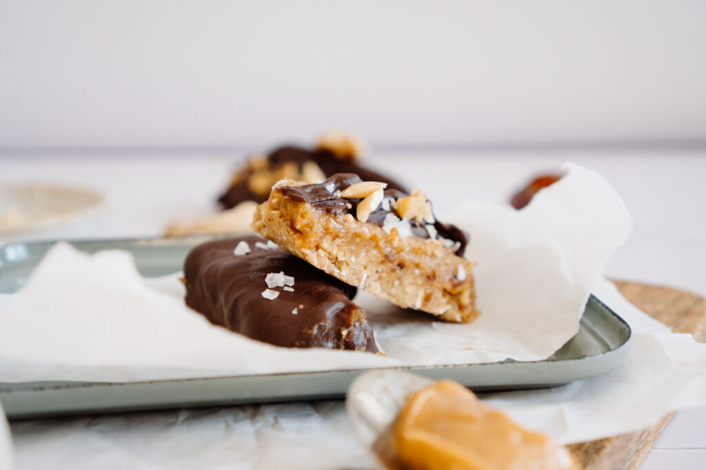 Gesunde Snickers vegan