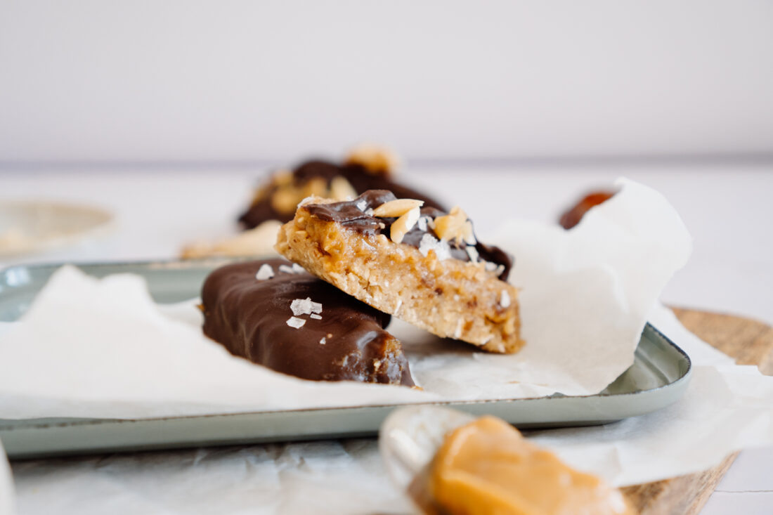 Gesunde Snickers vegan