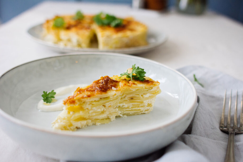 Kartoffel-Lauch-Gratin
