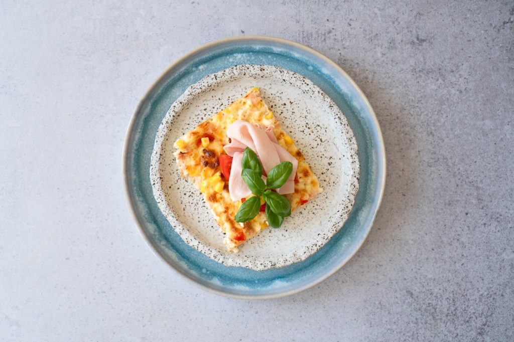 Gesunde Schüttelpizza