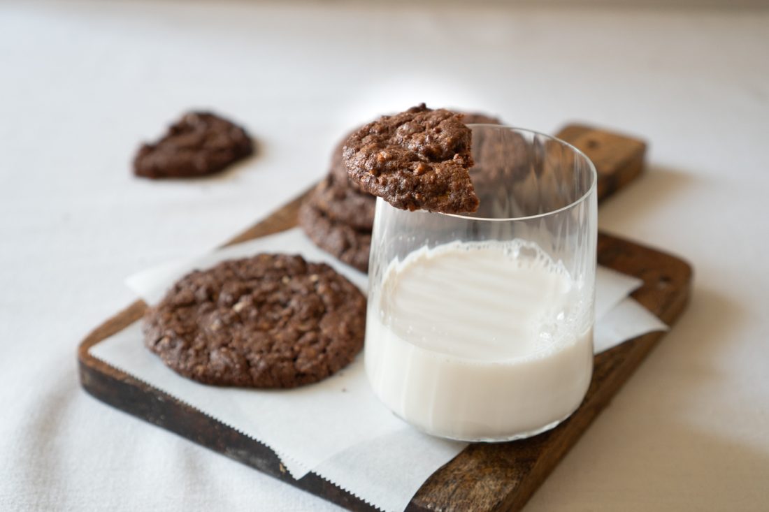 Schoko-Mandelcookies