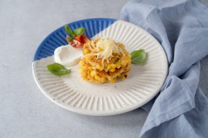 Heumilch-Käse Mais Puffer