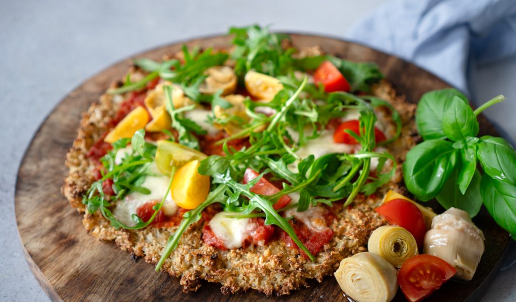Knusprige Blumenkohl-Pizza